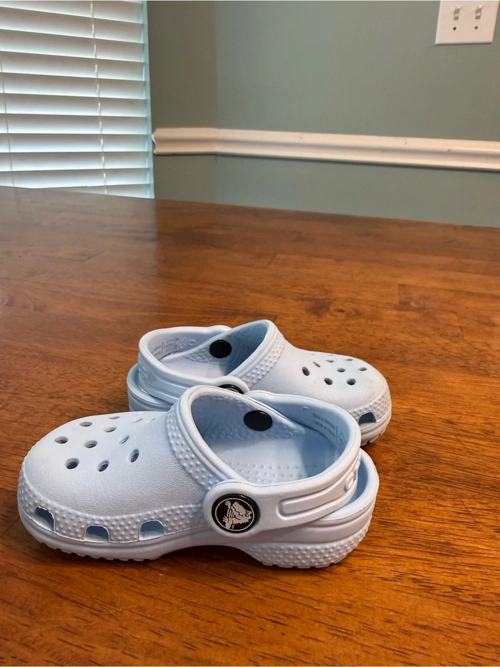Crocs Classic Clogs Baby Toddler Size 5C Light Blue Water Shoes Slip On